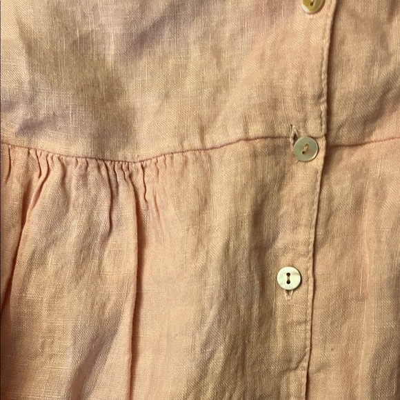 NWT Jillian Harris Linen Dress Pink Large X Priv - Picture 5 of 12